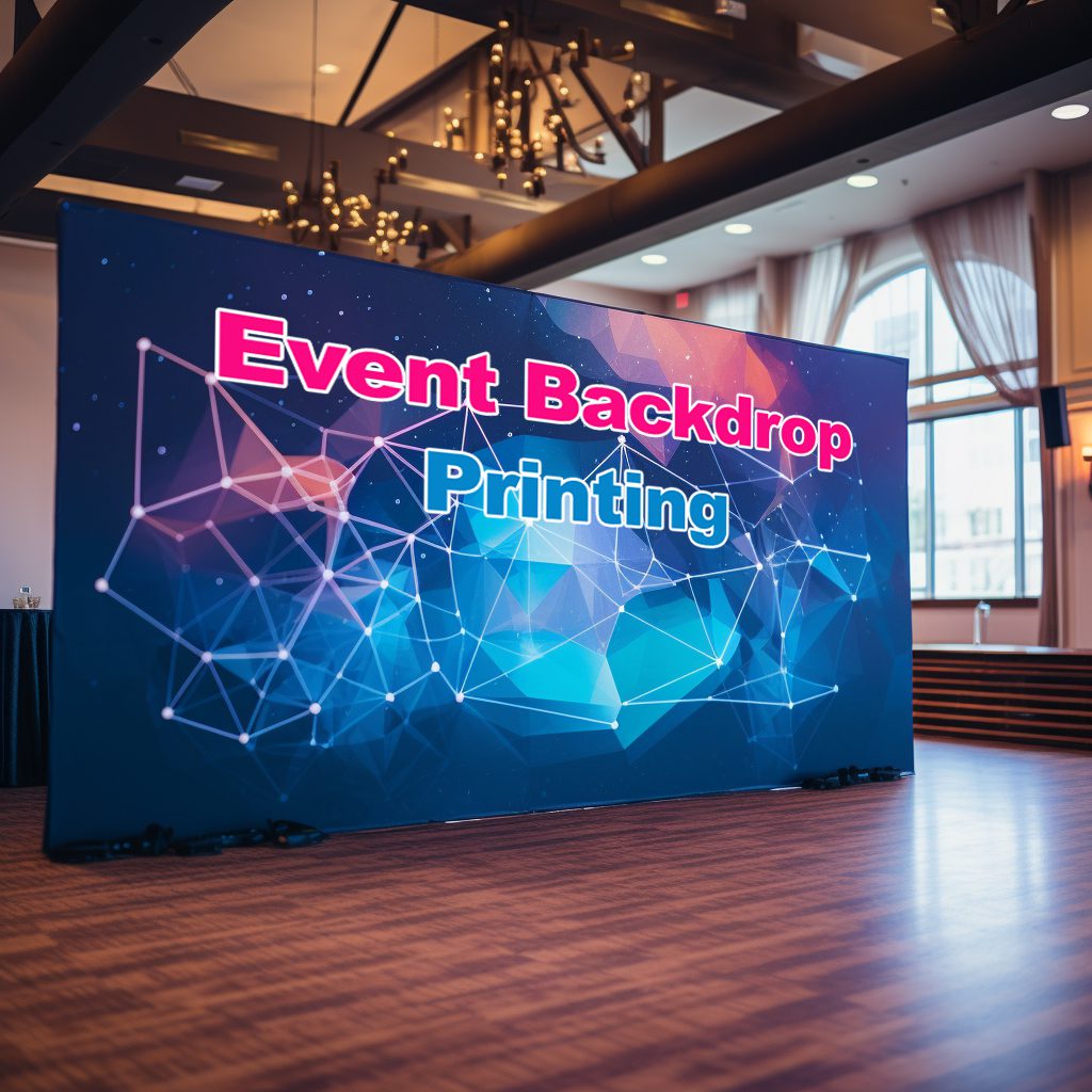 Event banner wall and backdrop